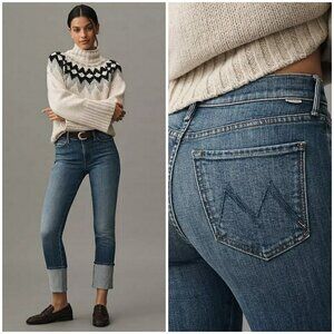 💕MOTHER💕 The High Waisted Pony Boy Ankle Jeans ~ Loafers and Lassos 28 NWT
